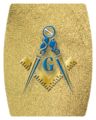 DAREC 370 SH GD Masonic Lodge Shimmer Gold